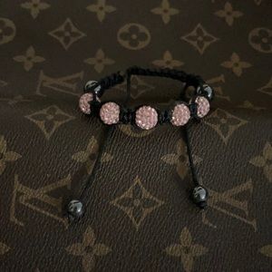 Pink bead bracelet
